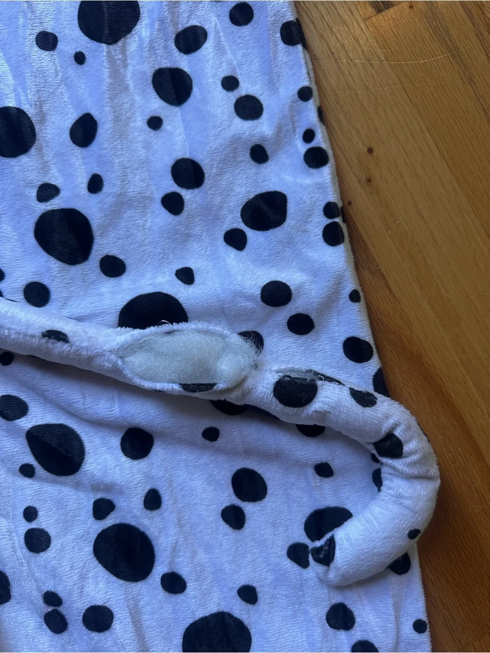 Kids Dalmatian Dog Halloween Costume Hooded One Piece Kids size small